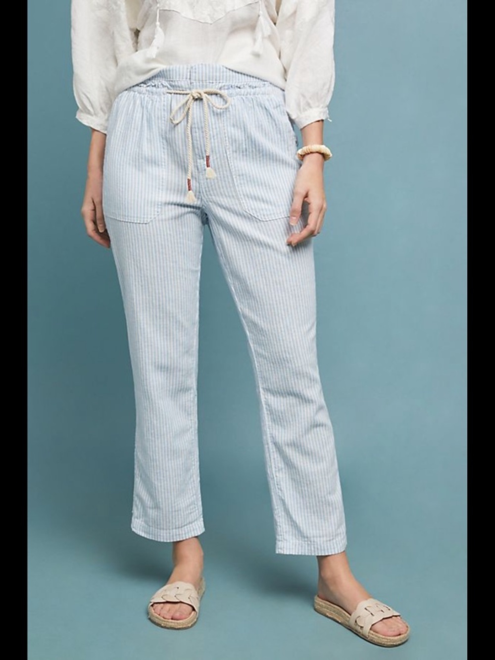 Anthropologie Seashore Striped Pants